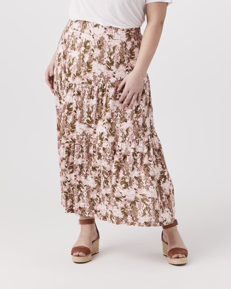 Front of plus size Cassandra Tiered Maxi Skirt by Meri Skye | Dia&Co | dia_product_style_image_id:154305